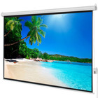 100  4 3 Foldable Electric Motorized Projector Screen Hd Home Theater   Remote