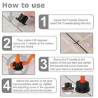 Reusable Anti-lippage Tile Leveling System Positioning T-lock Floor Tool 50 200x