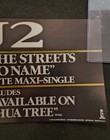 U2 Where The Streets Have No Name 1987 Poster Record Store Promo Joshua Tree