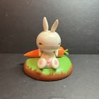 Solar Powered Dancing Bobble Head Toy  Figurine - Cute Bunny With Carrot