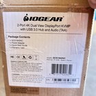 Iogear 2-port Dual View 4k Displayport Kvmp With Usb 3 0 And Audio Gcs1942