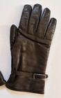 Vintage Coach Brown Leather Cashmere Lined Gloves Size 8 Made In Italy Italian