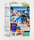 Vintage 1995 Ralston Cookie Crisp Cereal Box Sega Sonic Hedgehog Pog Cap Premium