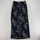 Vintage Y2k Maxi Skirt Womens S Black Floral Long 90s Whimsygoth