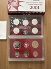 2001 United States Mint Silver Proof Set W  Box   Coa