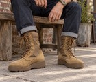 Rocky Rkc057 Army Combat Boots Desert Tan Coyote Mens 10 5 W Vibram Military
