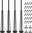 Hairpin Table Legs 28  Splayed Angled Metal Desk Legs Coffee Table 3 Rod New