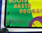 Vintage 1981 Bob Marley Roots Rasta Blacklight Felt Poster Unused 23x35in Funky