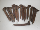 14 Railroad Spikes Antique Vintage Blacksmith Train Track Rr 6  Lot Of 14