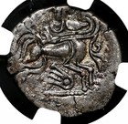 Celtic  Gaul  Coriosolites  100-50 B c  Billon Stater  Ngc Xf