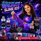 Mini Galaxy Slime Kit For Kids  Diy Glitter Slime Making Kit With Slime Glue  Sl