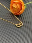 David Yurman18k Gold Interlocking Double Heart Necklace