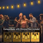 Solar String Lights Patio Waterproof Led Light Bulb Garden Party Remote Control