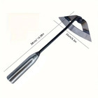 1pc All-steel Hardened Hollow Hoe Handheld Weeding Rake Rust-resistant Tool