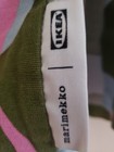 Ikea Marimekko Bastua Kimono Robe Bathrobe Rhubarb Leaf Blue Green Pink L xl