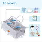Baby Diaper Caddy Organizer portable Nursery Essentials Storage Diaper Caddy For