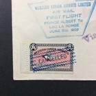 Broadviewstamps Canada  cl40 Western Canada Airways First Flight  Pa - La Ronge 