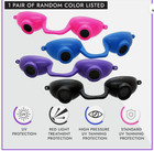 Evo Flexible Tanning Bed Goggles Uv Eye Protection Glasses Pink  Fda  4 Pack 