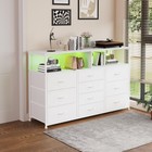 Unionly 55  W 10 Drawers Dresser 18 5 d X 55 2 w X 35 4 h  10 Drawers   White
