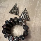 Missoni Resin 1980   s Bracelet And Earrings
