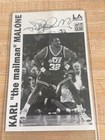 Vintage 1990s Karl Malone La Gear The Mailman Promo Card With Signature