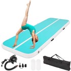 Inflatable Gymnastics Mat 10ft Air Track Tumbling Mat With Air Pump For Home Gym