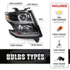 For 2015-2020 Chevy Tahoe Suburban Hid xenon Headlight W  Ballast Passenger Side