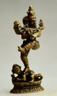 6cm China Tibet Buddhism Pure Bronze Padmapani Lokeshvara Tara Buddha Statue