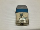 Set Of 2 Vintage Scripto Vu Fishing Lighters Fly Fishing Lure   Fisherman