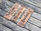 Horse Stall Sign Name Plate Farmhouse Decor Vintage Tuff Luck Jack Misty Rosebud
