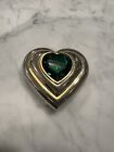 Vintage Yves Saint Laurent Heart Compact Crystal Makeup