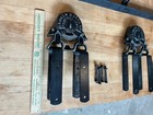 Antique Cast Iron Barn Door Rollers W   7    Track Pc 