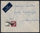 Palestine Mandate Cover  Haifa To Switzerland  10m 50m  Jewish Mail
