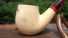 Unbranded Bent Meerschaum With Embellishment Design Estate Pipe 5 5  L