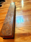 Antique Engraved Wooden Dresser Box 31 5 x5 x3  Early 20th Century Floral Themed