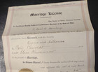 Vintage Marriage License Port Clinton Ohio Embossed Seal