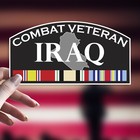 Iraq Combat Veteran Decal Sticker Die Cut