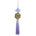 Feng Shui 8 Coin Tassel Lilac Hanging Cure New Spiritual Health Healing Purple
