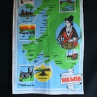 Vntg Tea Towels Lot Of 4 England Scotland Wales Linen Cotton Ulster Lamont Hyper