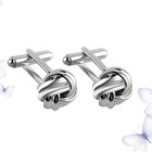 1 Pair Knot Cufflinks Shirt Cuff Links Unique Business Wedding Gift For Men