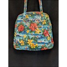 Fashion Express Tropical Island Hibiscus Shoulder Bag Hawaiian Floral Purse