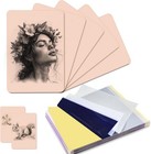 Tattoo Practice Skins With Transfer Paper  15pcs Tattoo Fake Skin And Stencil   
