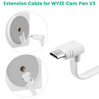 2-pack 30 Ft Extension Cable For Wyze Cam Pan V3 Outdoor Camera  Micro Usb 90 De