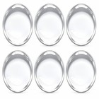 50pcs Oval Glass Cabochons 30x40mm Clear Dome Flat Back Craft Tiles