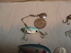 Lot Of 14 Vintage Fishing Lures - Branded   Unbranded  Mixed Lot  View Pics 