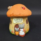 Vintage Enesco Mushroom Coin Bank No One Is Too Small To Be A Friend 1977