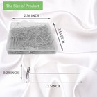 T Pins  100pack 1 5 Inch Wig Pin  Stainless Steel T-pins For Blocking Knitting 