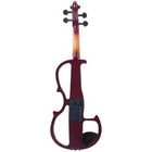 Full Size 4 4 Solid Wood Electric   Silent Violin With Case Bow Rosin Headphone