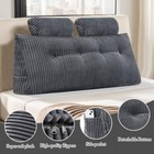 Wedge Headboard Pillow Triangular Headboard Pillow With Neck Roll Pillow Support