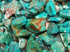 2000 Carat Lots Of Chrysocolla   Turquoise Rough - Plus A Free Faceted Gemstone